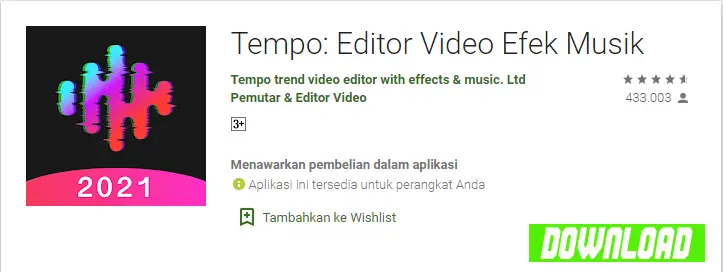 Tempo: Editor Video Efek Musik